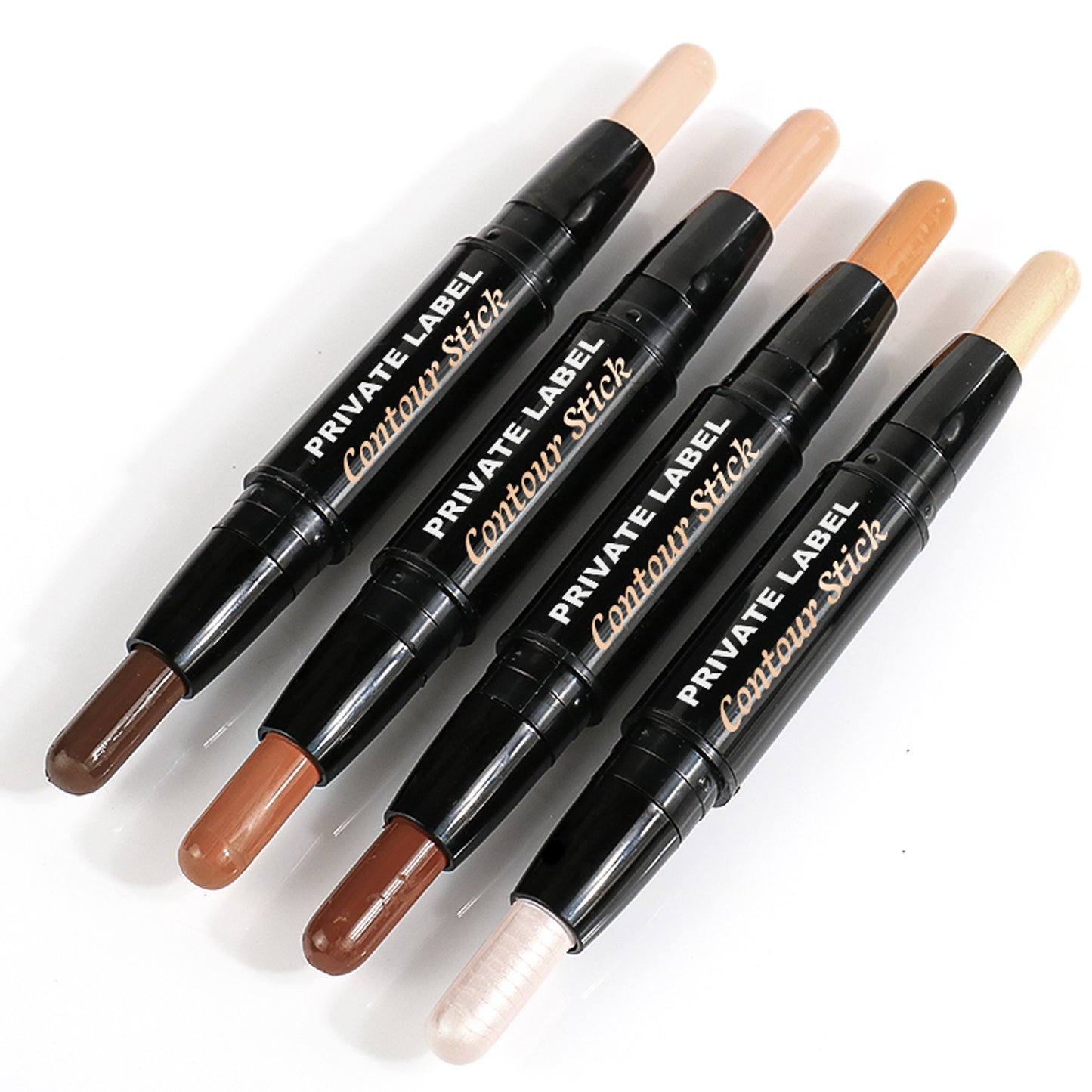 Dual-Ended Cream Contour Stick, Long Lasting Bronzer Highlighter Contour, VP21