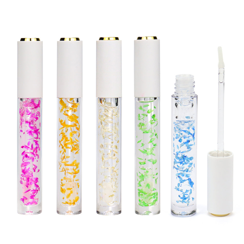 Lip Oil With Flower Petals, P184