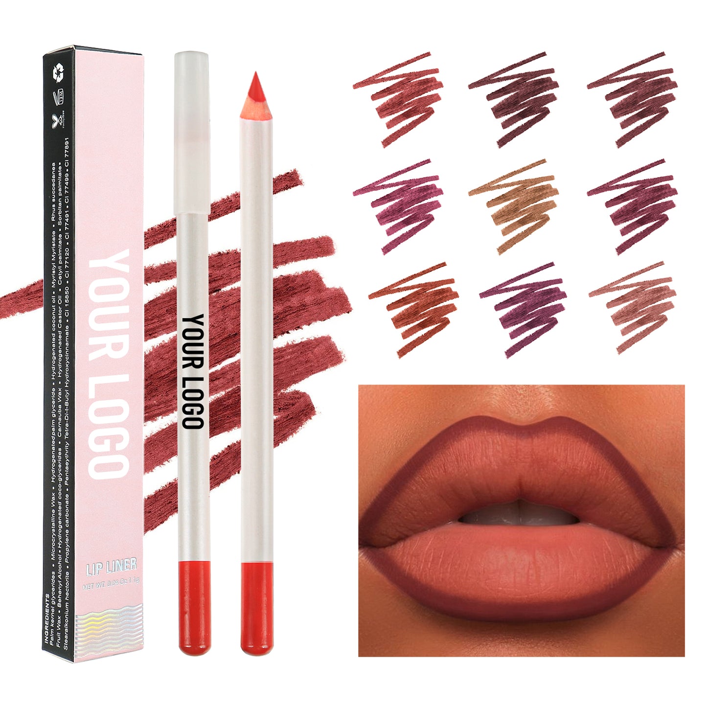 White Lip Liner Pencil