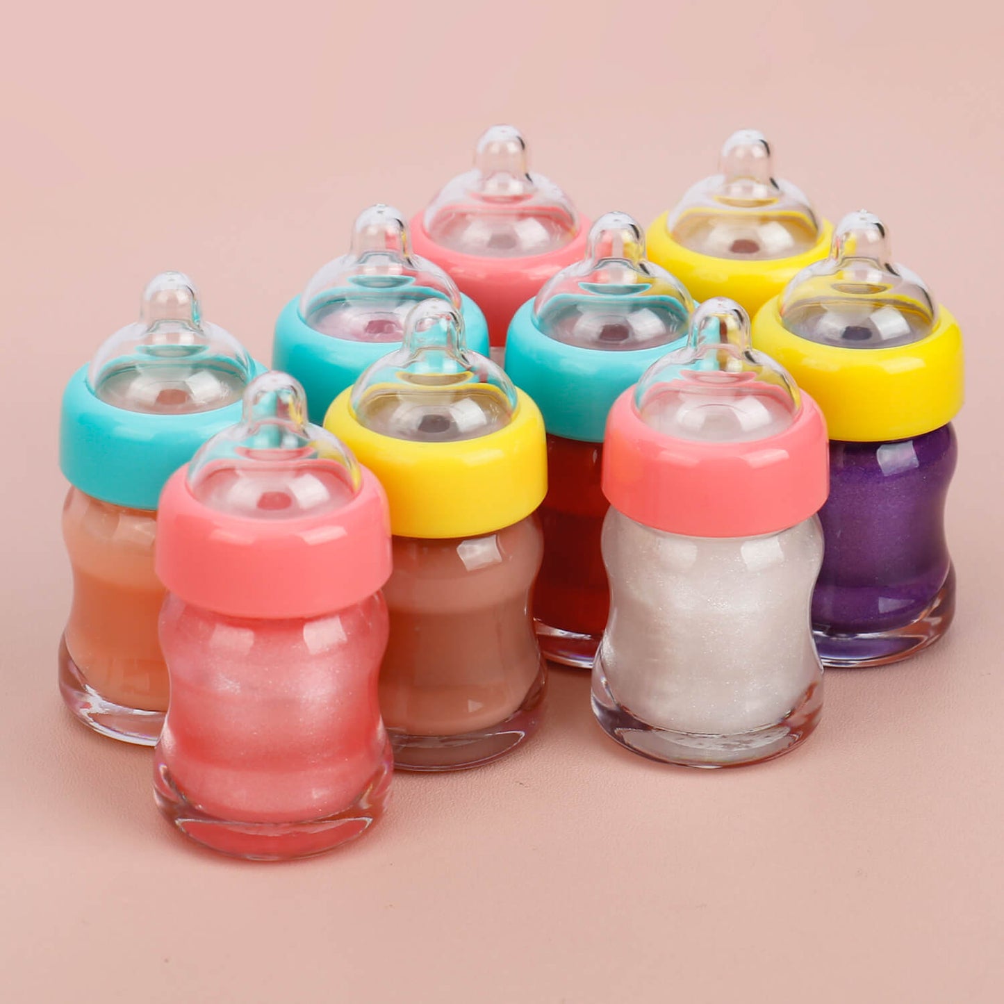 Mini Milk Bottle Lip Gloss, P131,  P132, P133