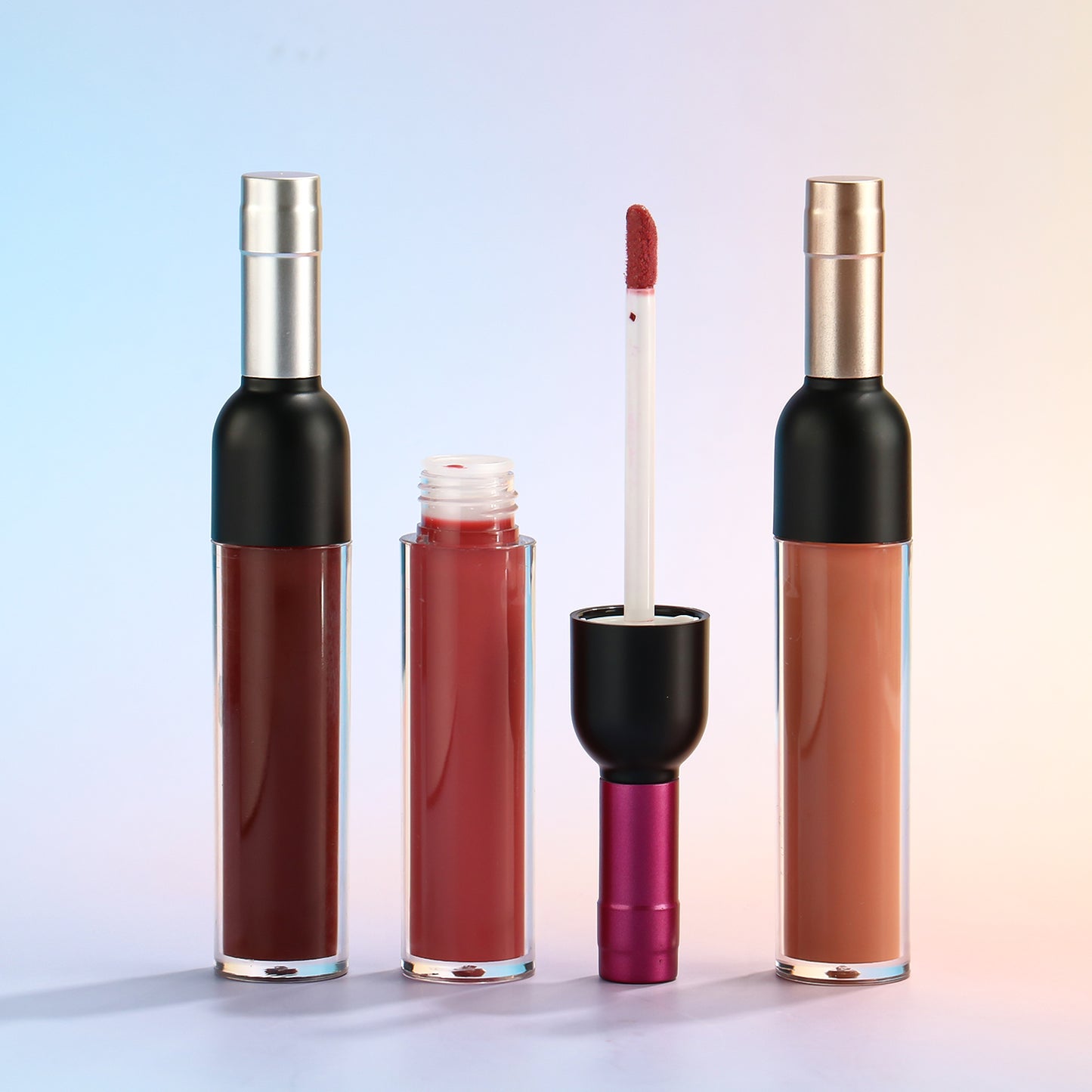 Elegant Wine Bottle Lip Gloss with Assorted Colors