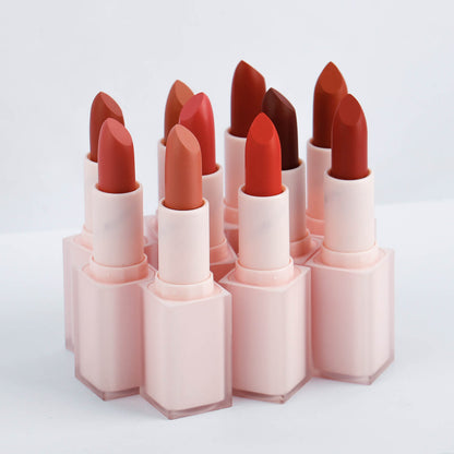 Square Pink Frosted Lipstick With A Translucent Shell, P218