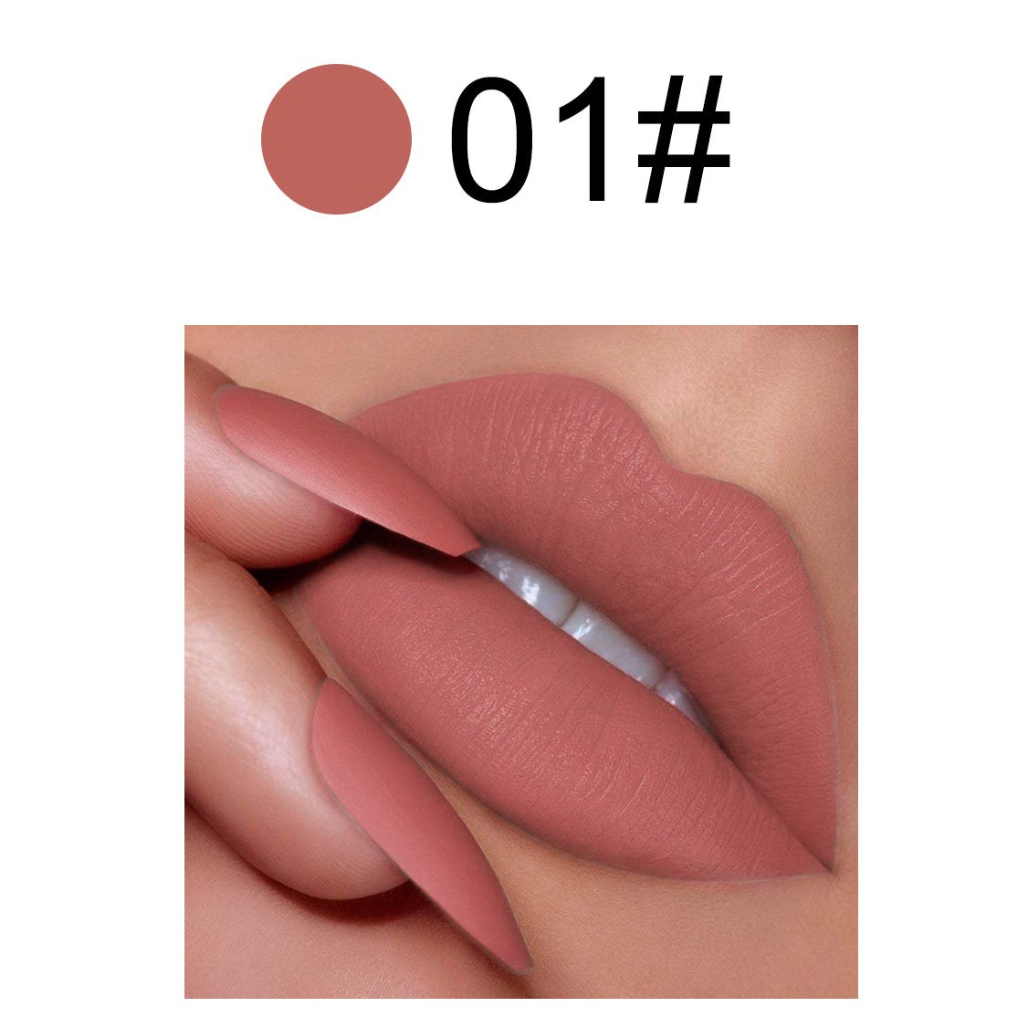 Square Pink Frosted Lipstick With A Translucent Shell, P218