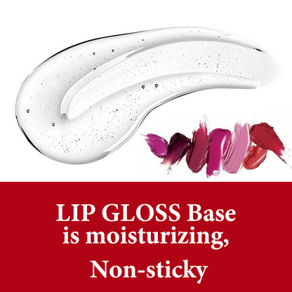 Wholesale Lip Gloss Base – 80 Color Options in Matte, Shimmer, and Gloss, Bulk DIY 50ml