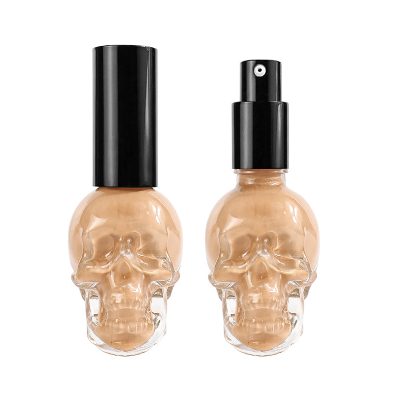 Gothic Elegance, Long-lasting Matte Foundation in Skull-Shaped Glass Bottle, VP20