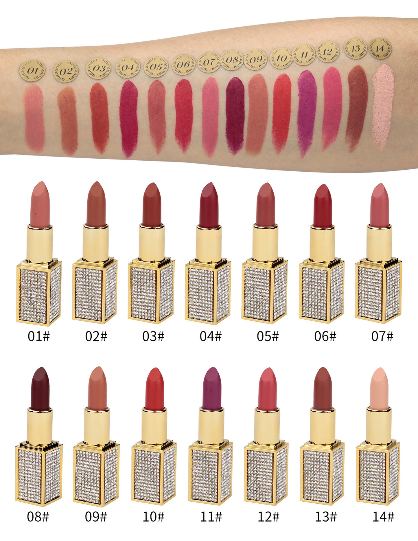 Radiant Gemstone Glitter Lipstick, P187