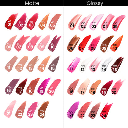 24pcs/set, Matte/Shine Lip Gloss Set, P119 Set