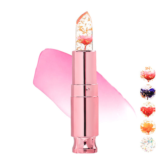 Crystal Flower Lipstick, Nutritious Lip Balm Lips Moisturizer, P204