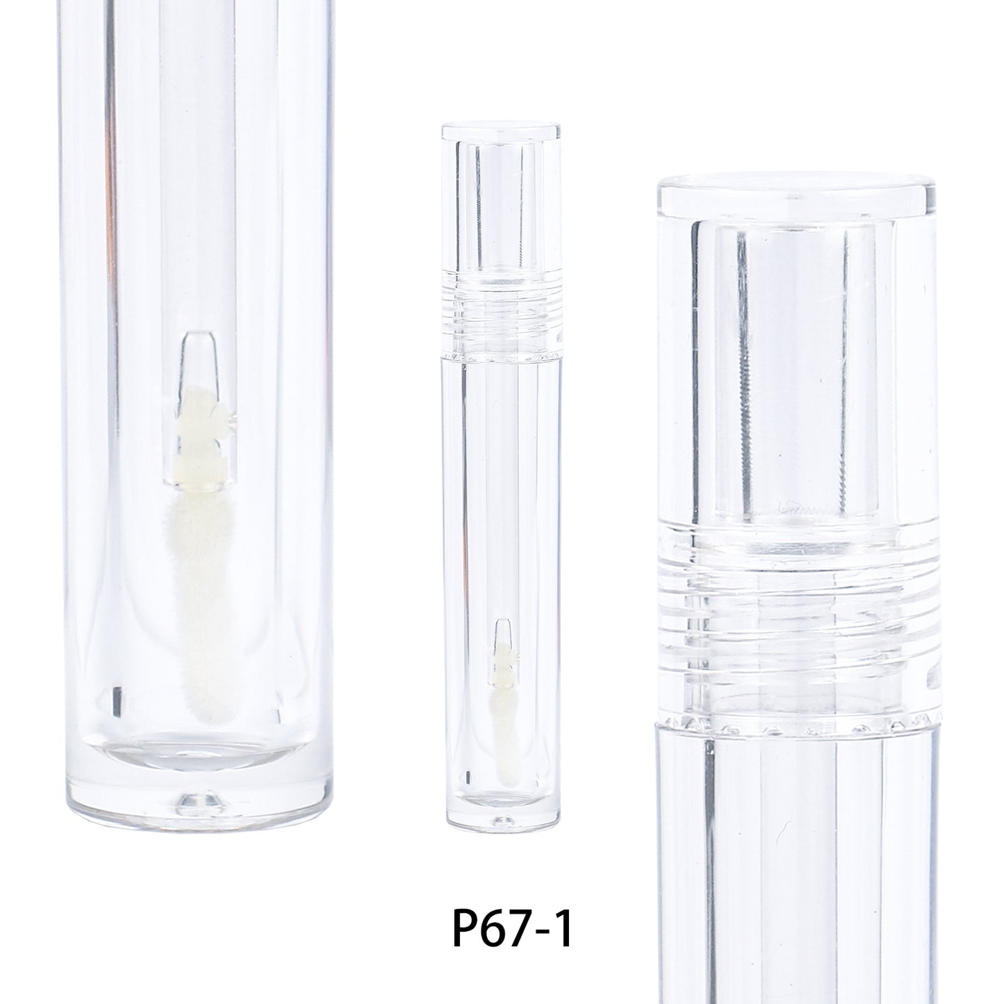 Transparent Plastic Tube Lip Gloss, P67-1