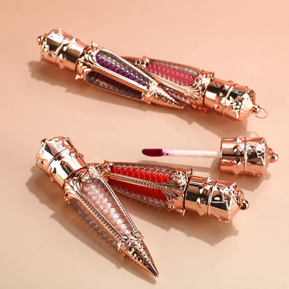 Elegant Queen's Scepter Lip Gloss with Vintage Luxurious Cone-Shaped Design, P79