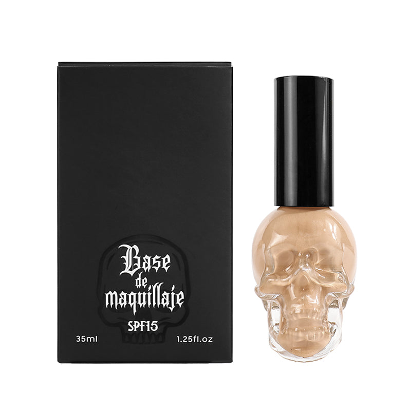 Gothic Elegance, Long-lasting Matte Foundation in Skull-Shaped Glass Bottle, VP20