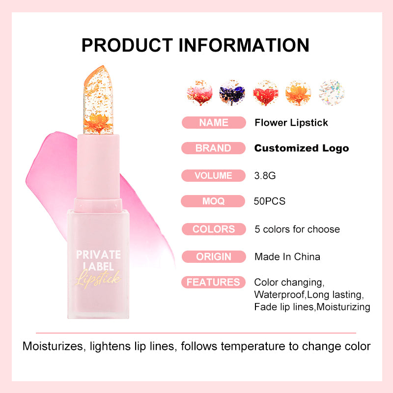 Flower Magic Lipstick Change Color Moisturizing Color Changing Lipstick, P218