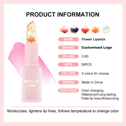 Flower Magic Lipstick Change Color Moisturizing Color Changing Lipstick, P218