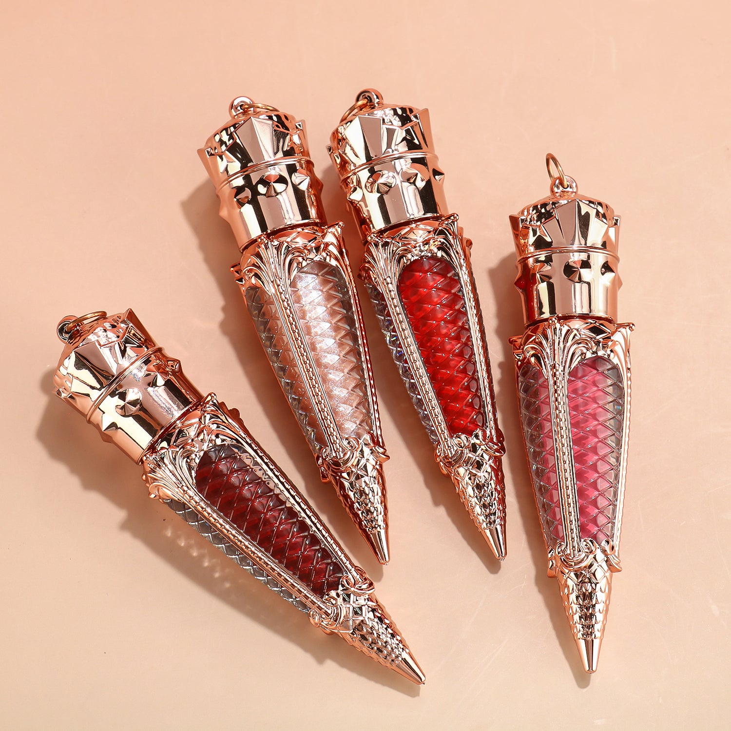 Elegant Queen's Scepter Lip Gloss with Vintage Luxurious Cone-Shaped Design, P79