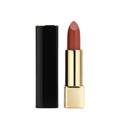 Classic Black Case and Gold Tube Push-Release Lipstick with Shine Finish, P189-1