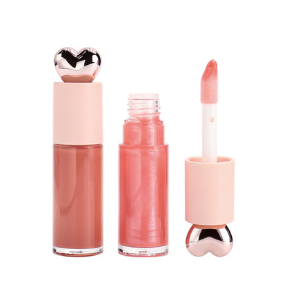 Adorable Heart Cap Lip Gloss, Stylish Gloss with Heart Accent, P236