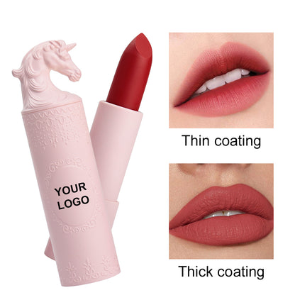 Pink and Gray Unicorn Shaped Lipstick, P192, P192-1