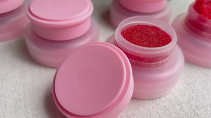 Jar of Strawberry Lip Scrub - Exfoliating Lip Exfoliant for Dead Skin Removal, VP17