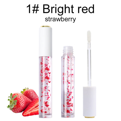 Lip Oil With Flower Petals, P184