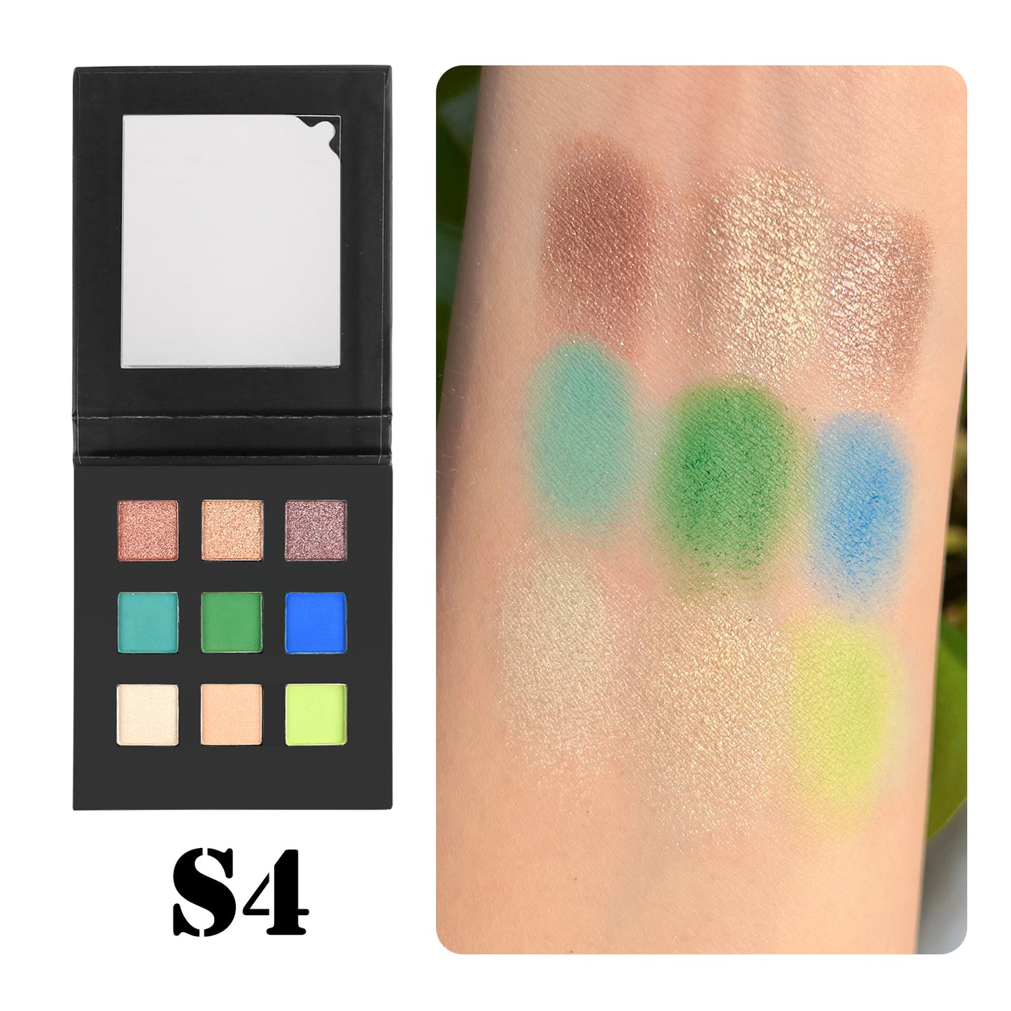 Black and White Packaging - 32-Color 9-Pan Eye Shadow Palette