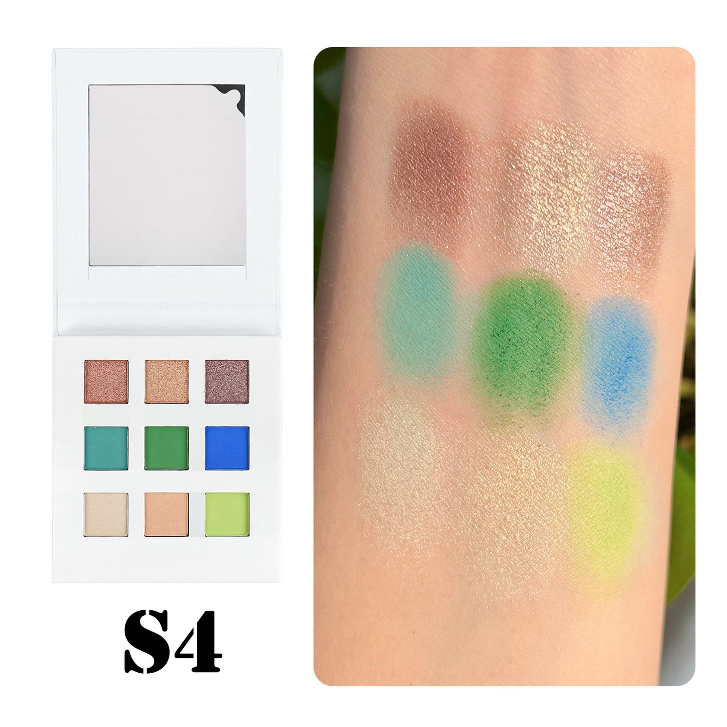 Black and White Packaging - 32-Color 9-Pan Eye Shadow Palette