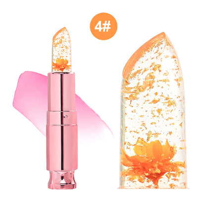 Crystal Flower Lipstick, Nutritious Lip Balm Lips Moisturizer, P204