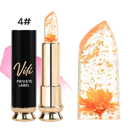 Magical Mood Temperature PH Control Lip Balm, Flower Jelly Color Changing Lipstick, VP07