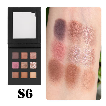 Black and White Packaging - 32-Color 9-Pan Eye Shadow Palette