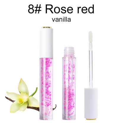 Lip Oil With Flower Petals, P184