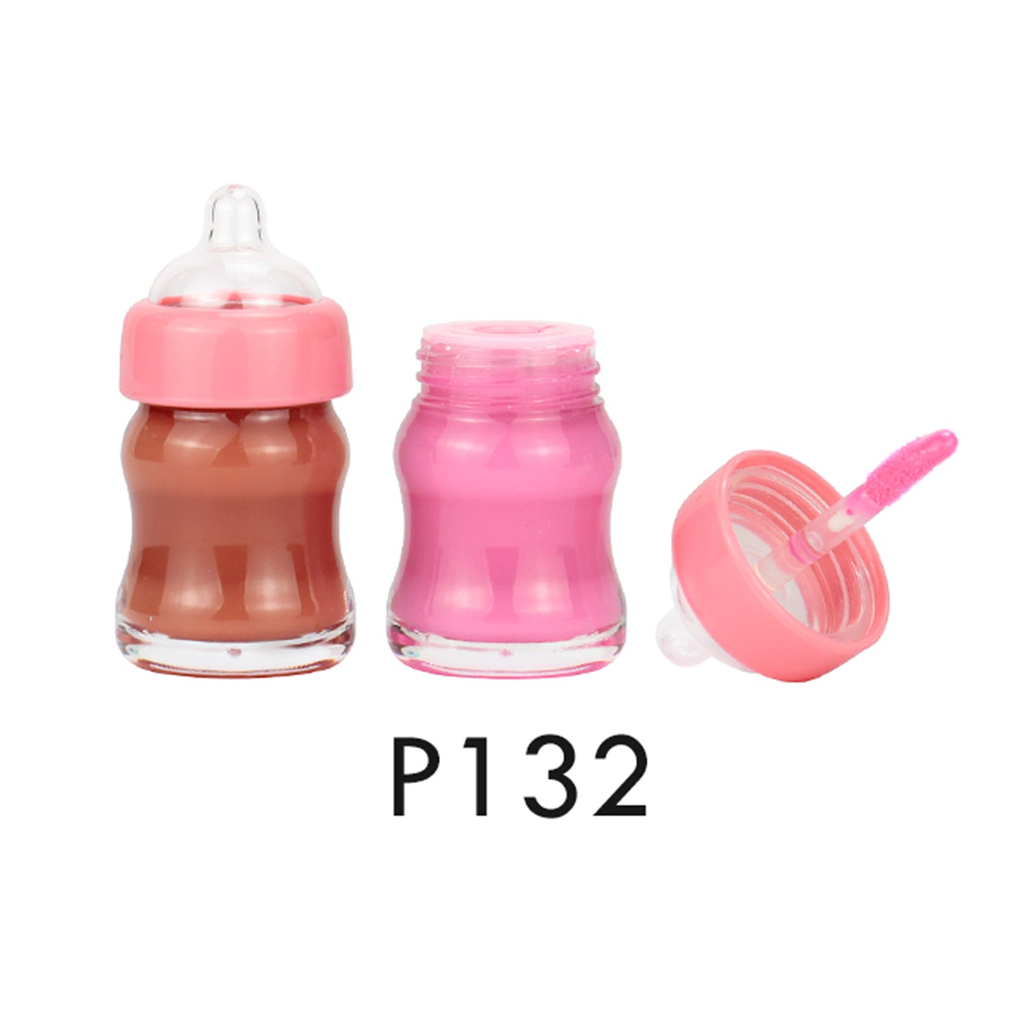 Mini Milk Bottle Lip Gloss, P131,  P132, P133